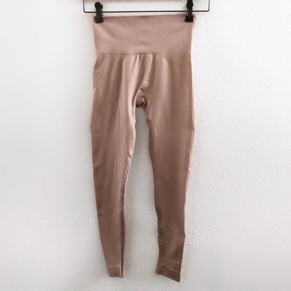 SET ACTIVE Scultpflex Ribbed Amethyst One Shoulder Bra + Leggings Size Small - Picture 7 of 13